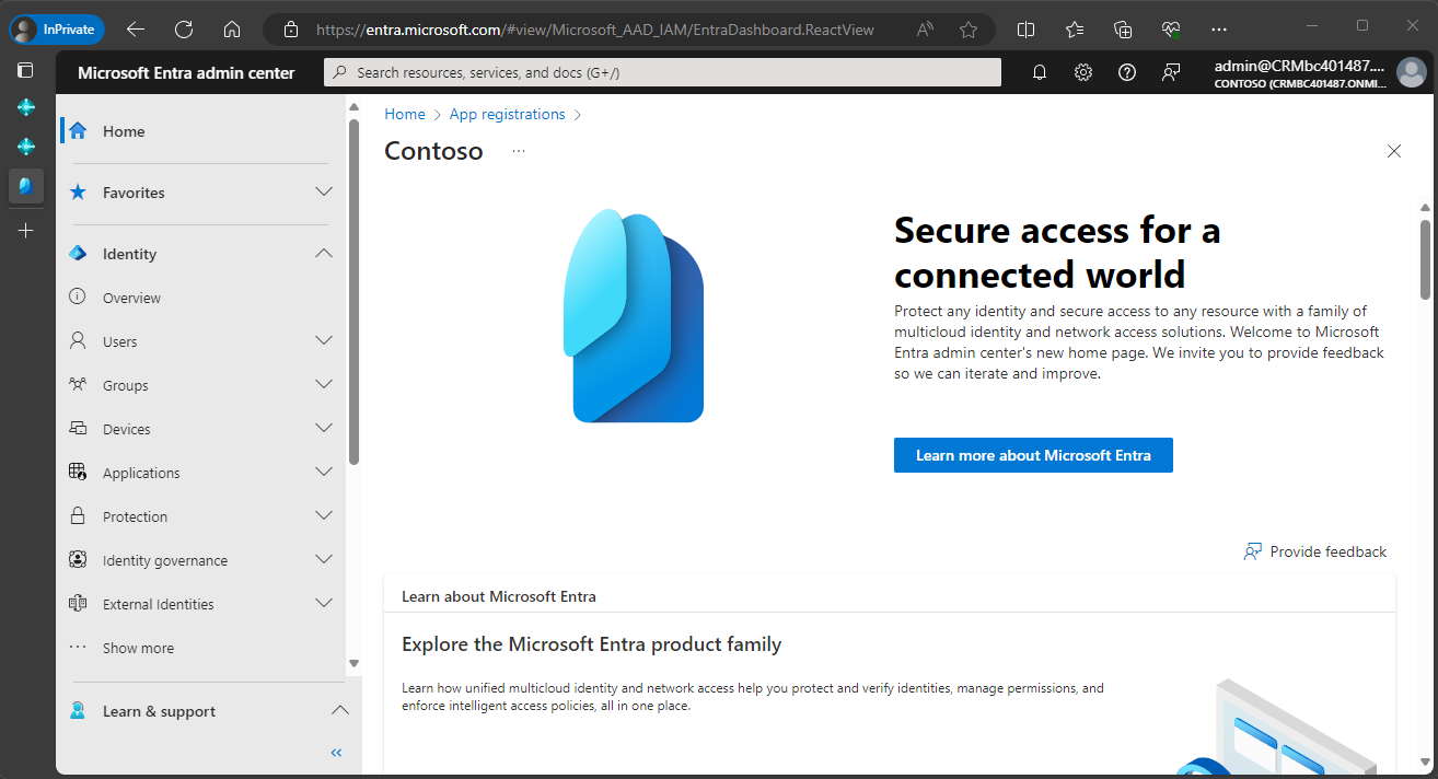 Microsoft Entra Admin Center Microsoft Entra Admin Center