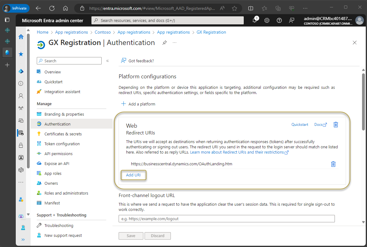 Alternative Weiterleitungs-URL hinzufügen Alternative Weiterleitungs-URL hinzufügen