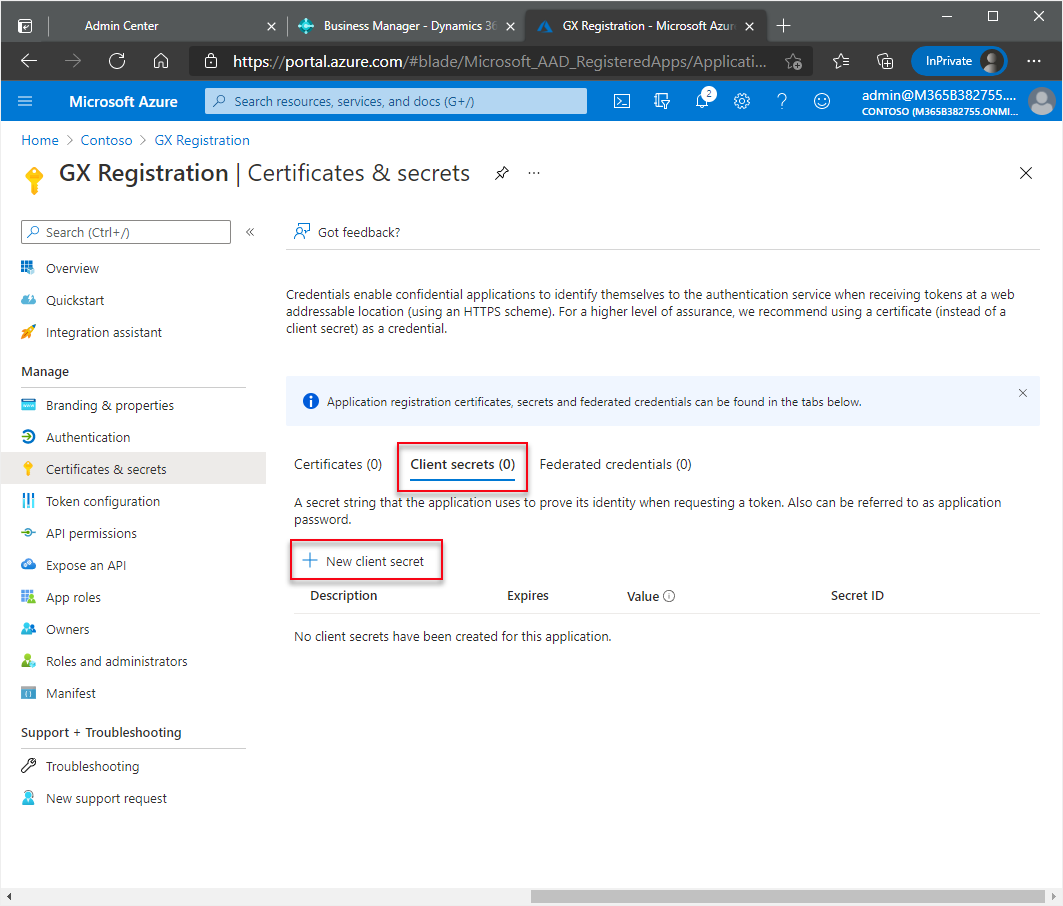 Neuen Clientschlüssel erstellen Neuen Clientschlüssel erstellen