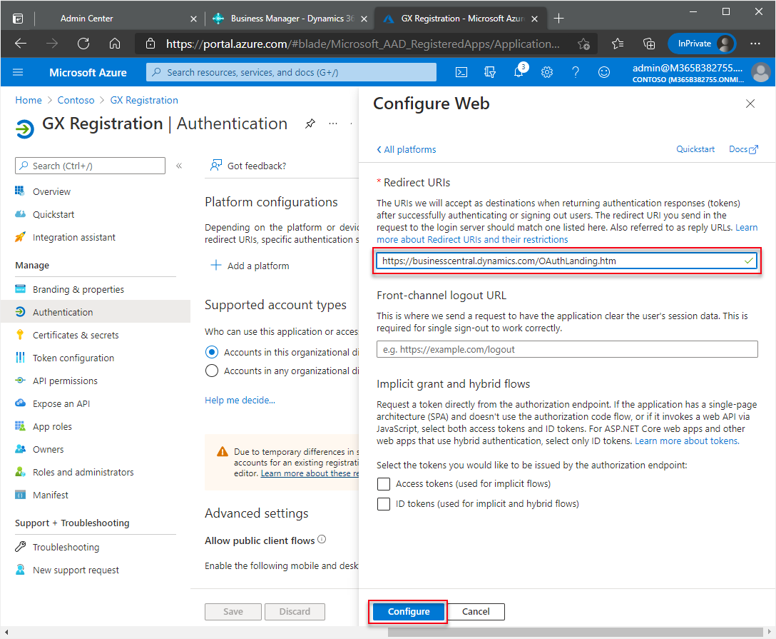 Beispiel-Weiterleitungs-URL für SaaS-Umgebung hinzugefügt Beispiel-Weiterleitungs-URL für SaaS-Umgebung hinzugefügt