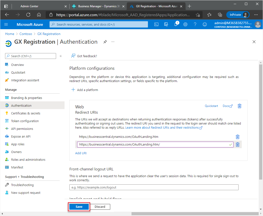Weiterleitungs-URL speichern Weiterleitungs-URL speichern