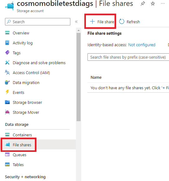 Storage Account File Share Storage Account File Share