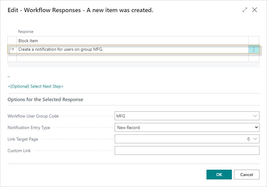 Assign notification user group to workflow without approval requirements Assign notification user group to workflow without approval requirements