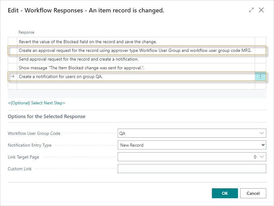 Assign separate notification user group to an approval workflow Assign separate notification user group to an approval workflow