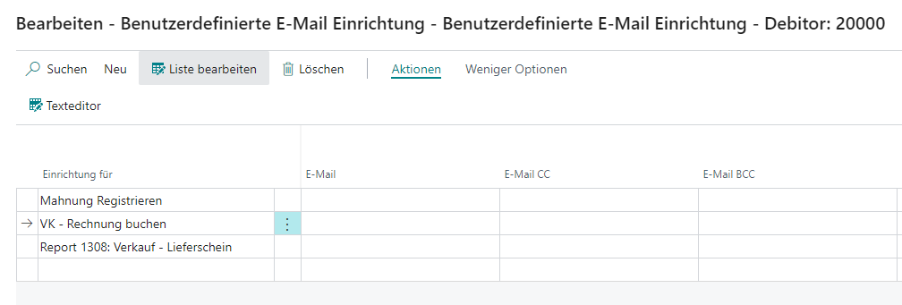 SpecificCustVendSetup