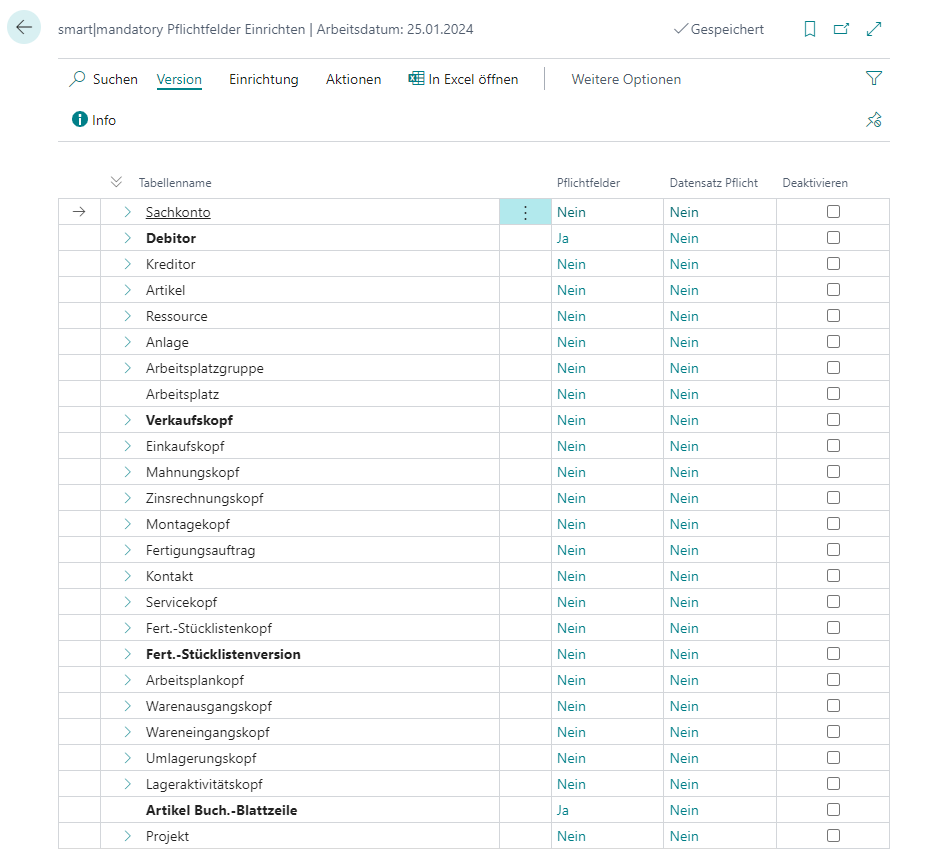 MandatoryList