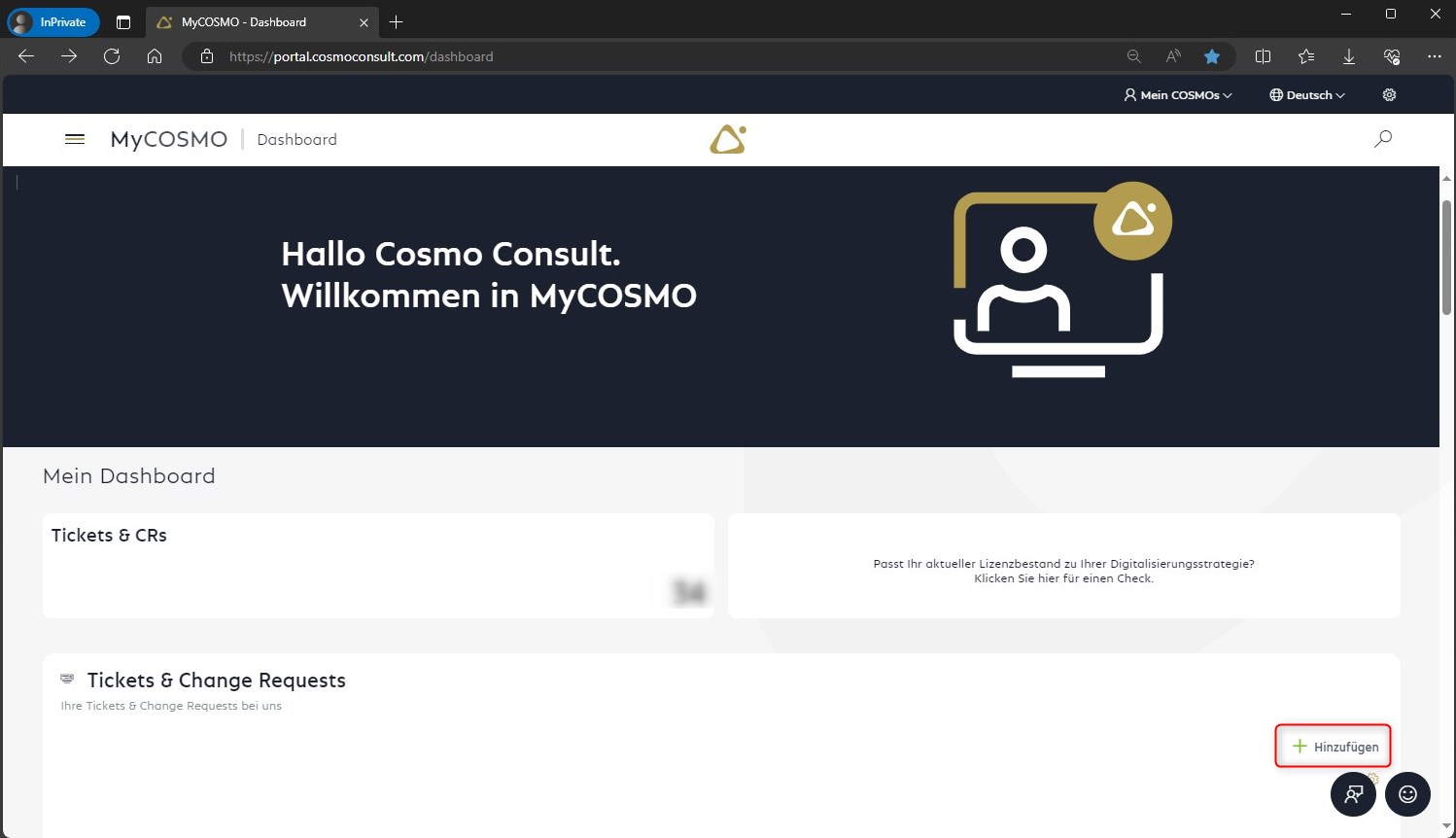 MyCOSMO_Dashboard_newticket_de