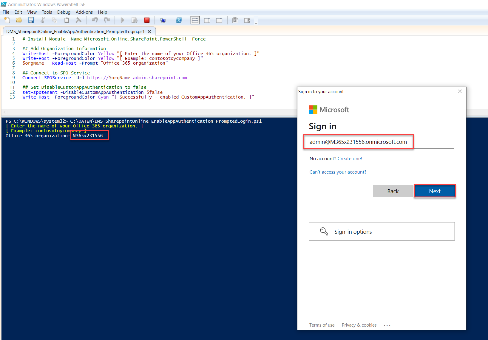DMS Grant Permission Skript DMS Grant Permission Skript
