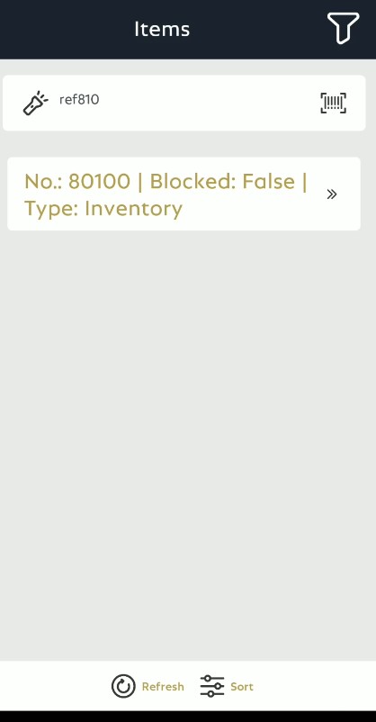 Search Results in Mobile Application Demo2