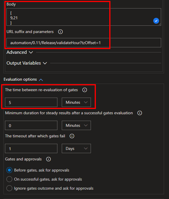 Configure Release Stage Schedule Part 2