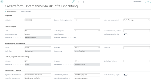 Unternehmensauskünfte Einrichtung Unternehmensauskünfte Einrichtung