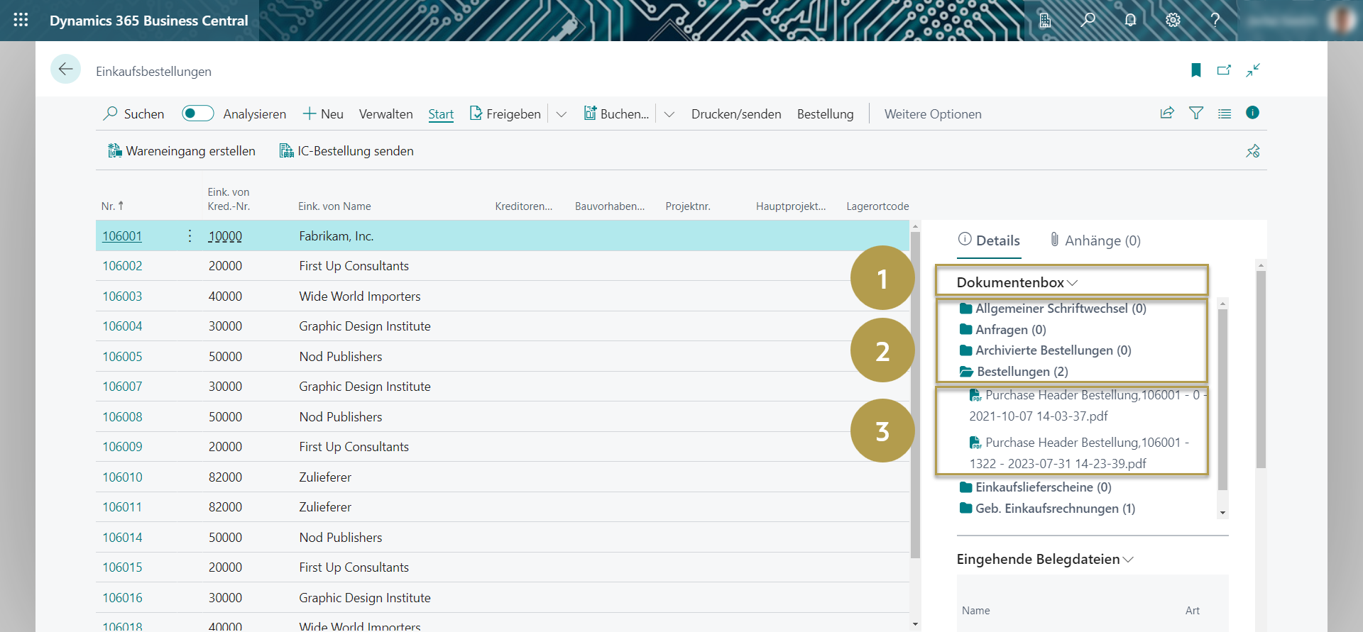 Dokumentenbox Aufbau Dokumentenbox Aufbau