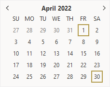 Calculating full month