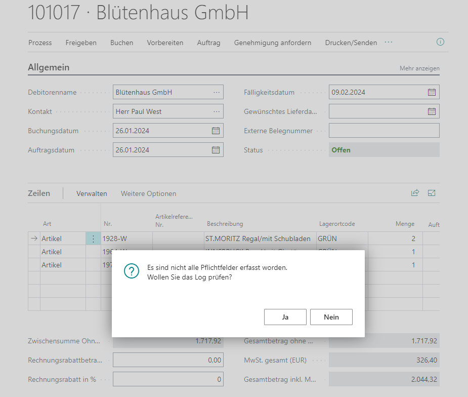 Prozess Pflichtfelder | Smart Add-Ons