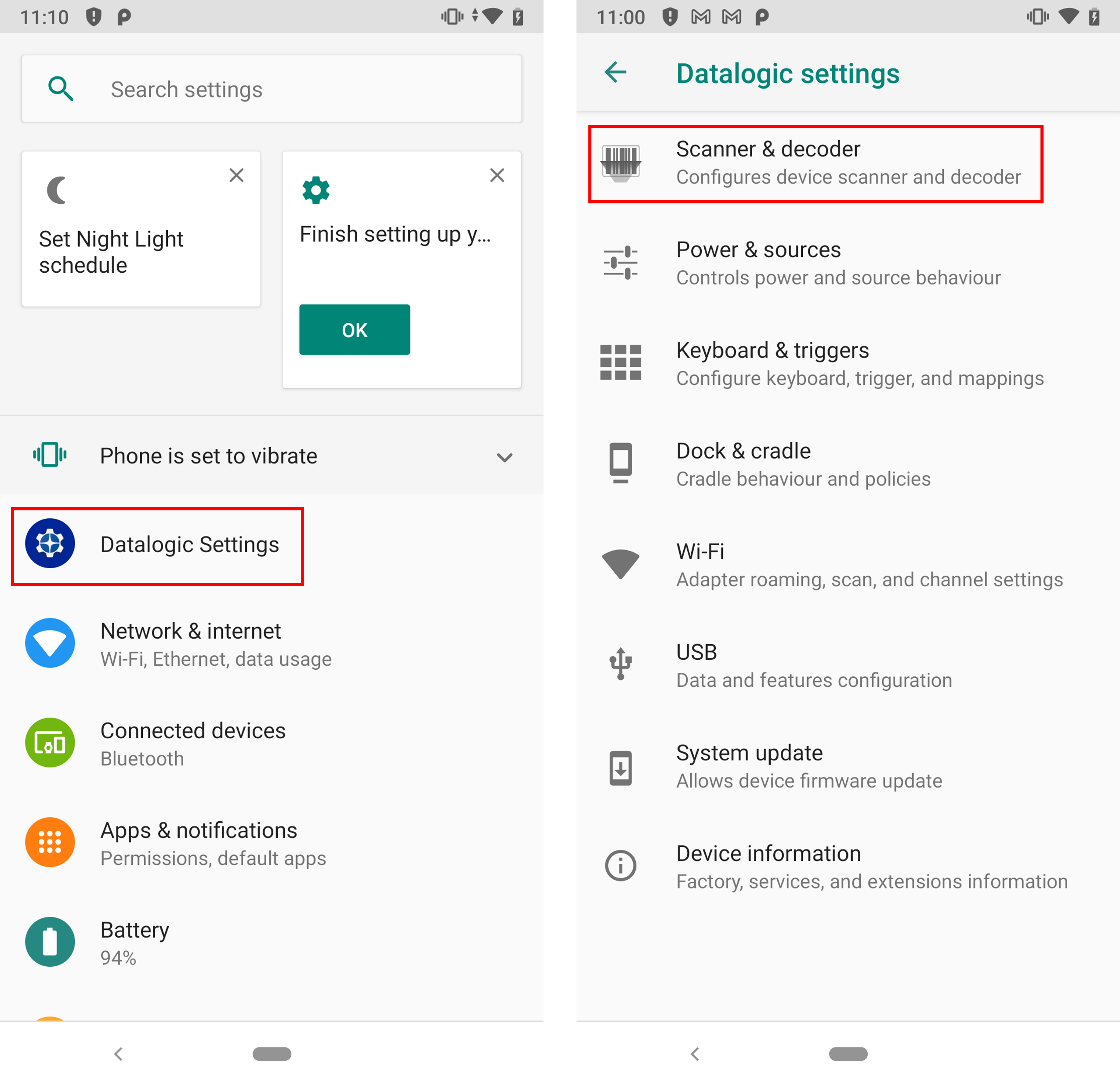 Barcode Setup | COSMO Mobile Solution