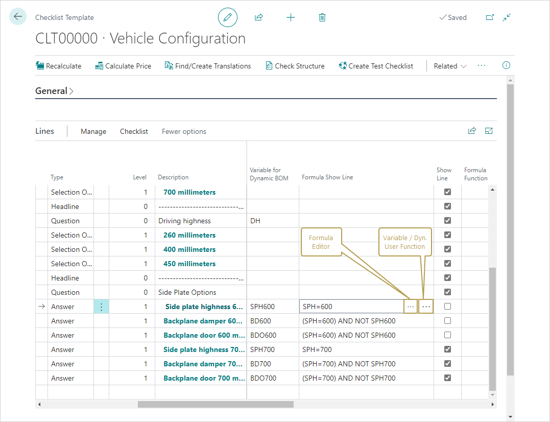 Quick access buttons in formula fields Quick access buttons