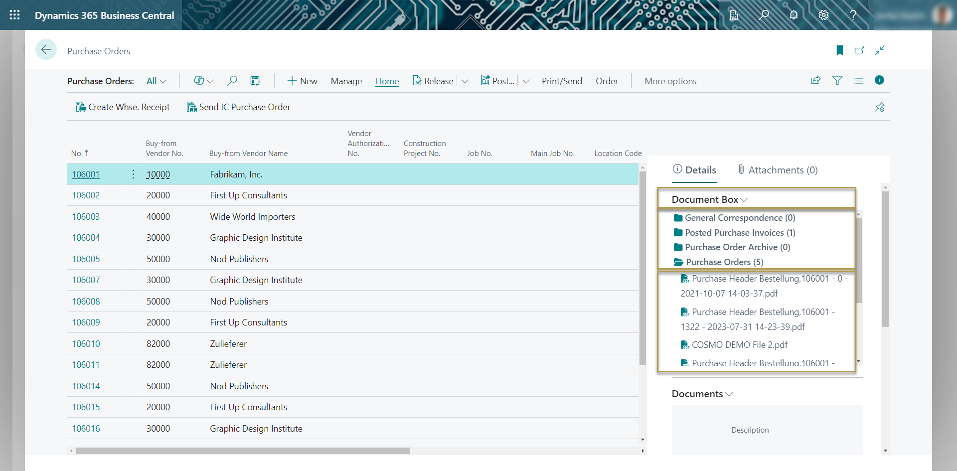 Document Box Area Document Box Area