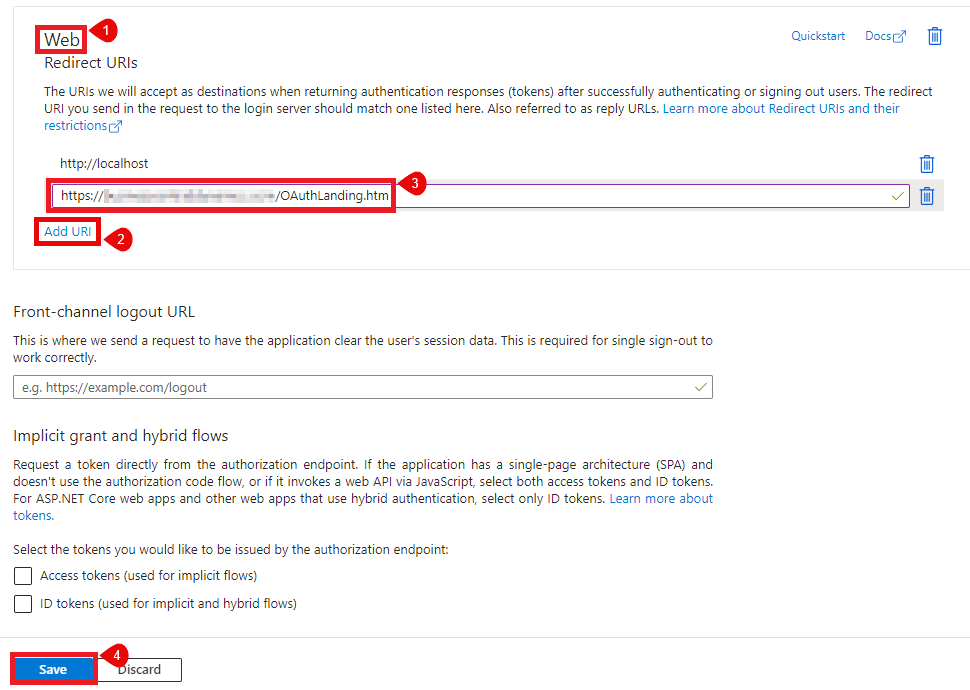Add Business Central URI Add Business Central URI