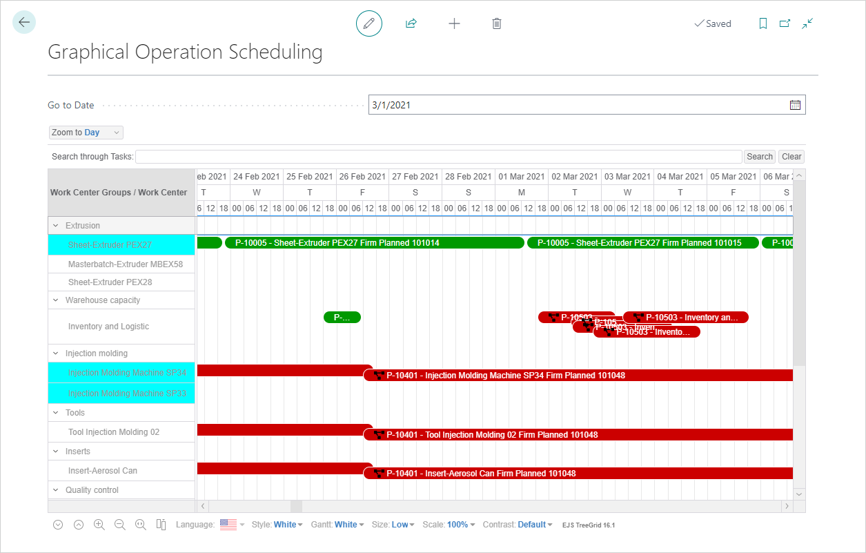 Graphical Operation Scheduling