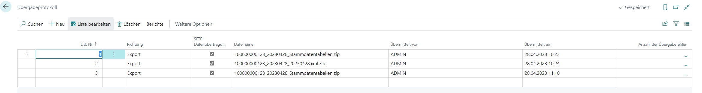 Zahlungserfahrungen Export Zahlungserfahrungen Export