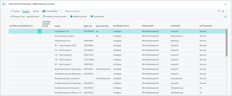 Creditreform Mailbox