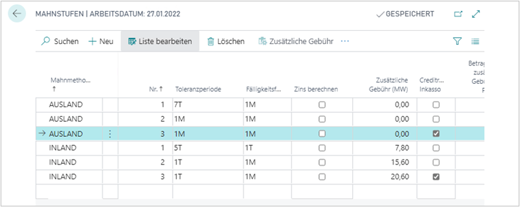 Beispiel für Mahnstufe 3 – Creditreform Inkassoübertragung