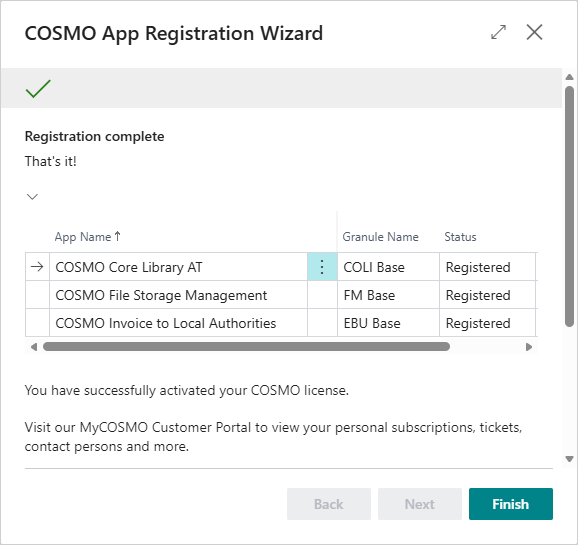 App Licensing / Registration | COSMO Invoice to Local Authorities