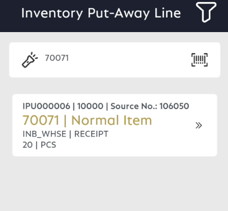 Search for Normal Item Search for Normal Item