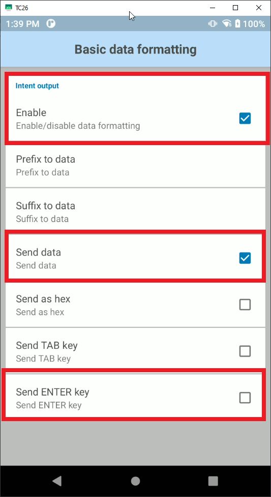 Basic data formatting