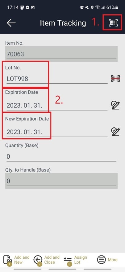 Item Tracking - Barcode