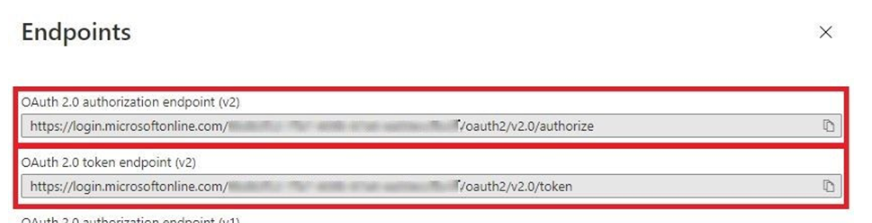 Endpoints window Endpoints window