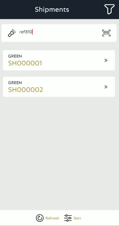 Search Results in Mobile Application Demo2