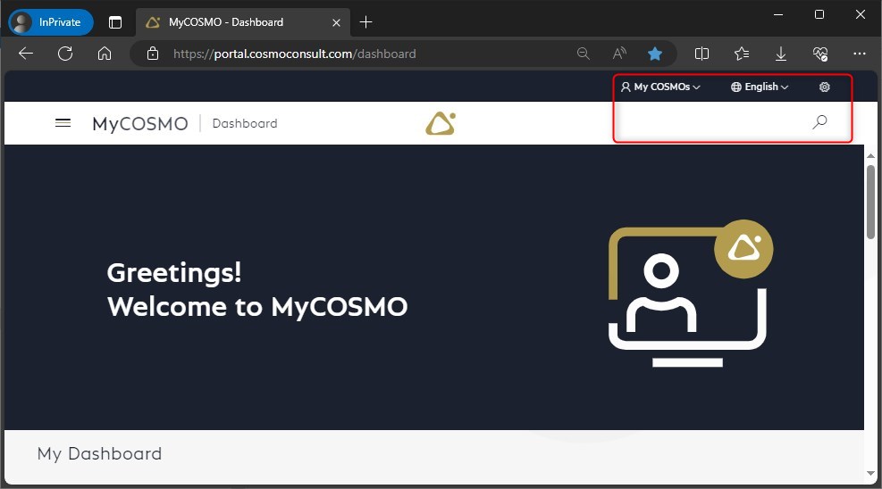 MyCOSMO_Settings_Overview