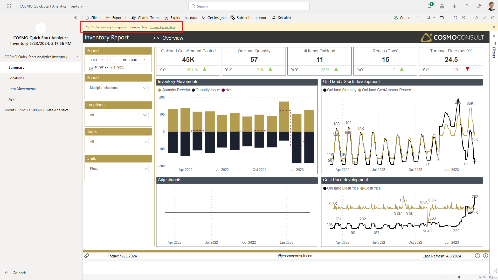 App Installation | COSMO Analytics QuickStart