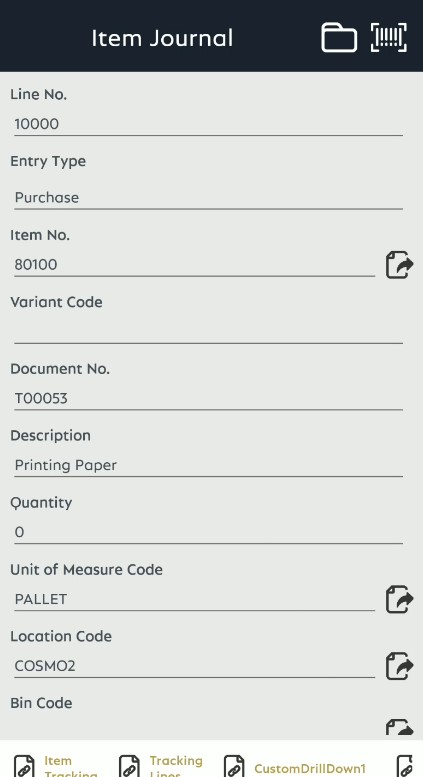 Search Results in Mobile Application Setup