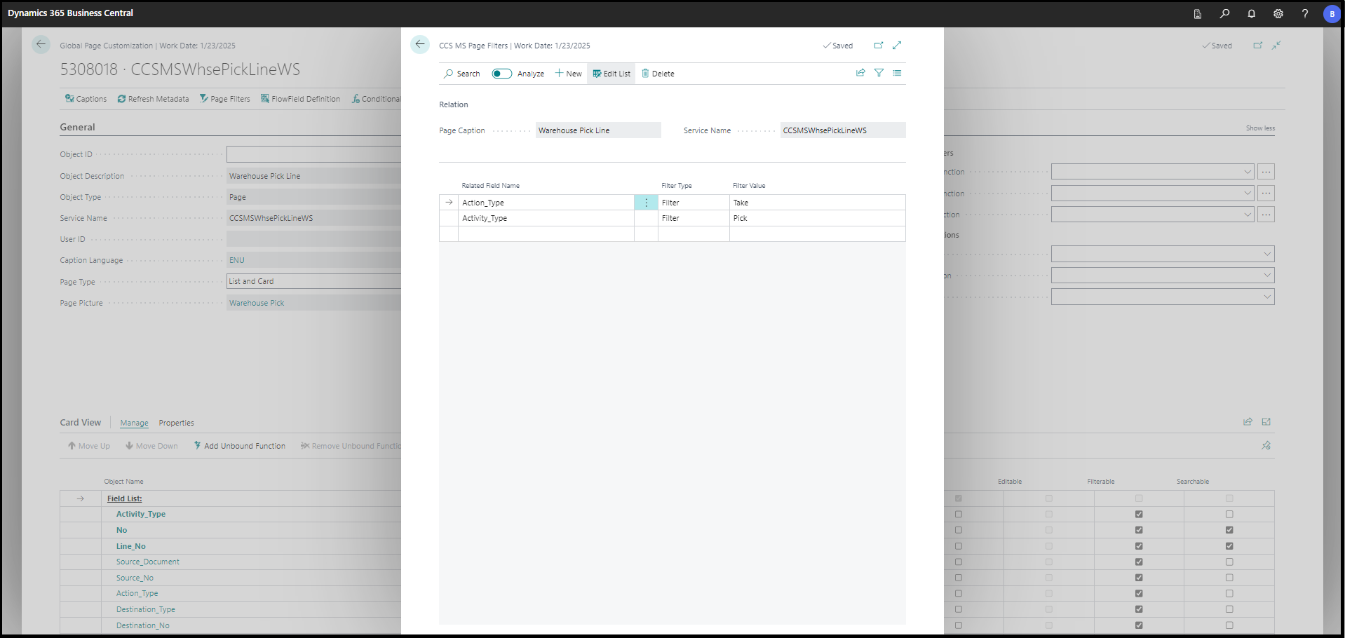 Page Filters Page Filters