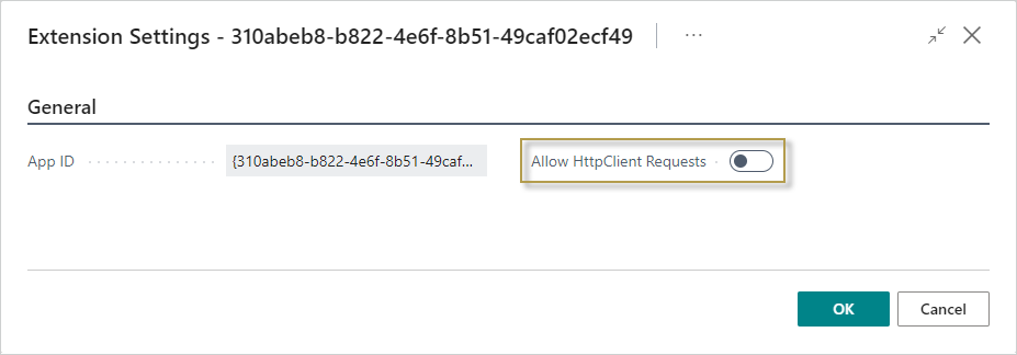 Extension Settings to activate HTTPClient Requests Extension Settings to activate HTTPClient Requests