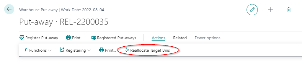 Reallocate Target Bins