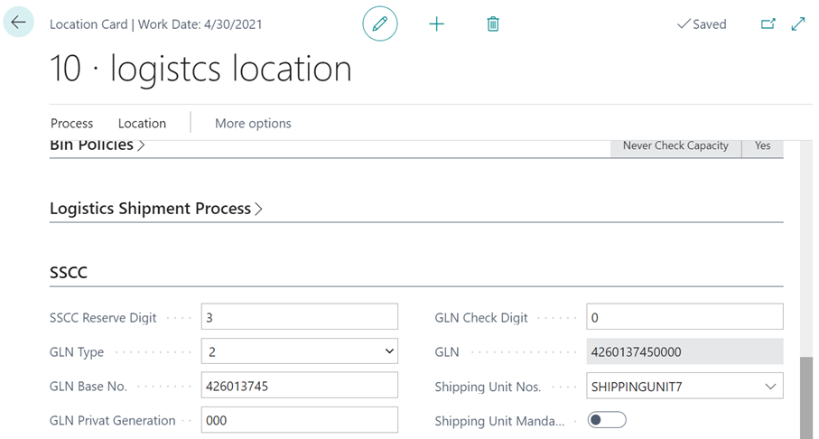 Location card Location card