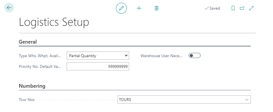 Logistics Setup Logistics Setup