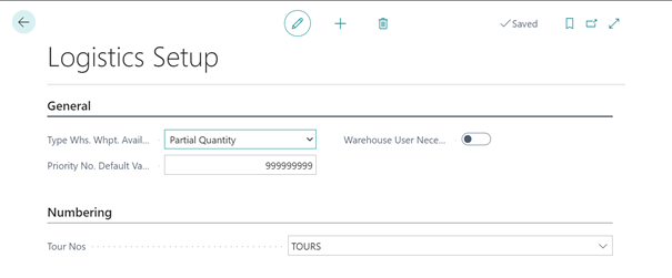 Logistics Setup Logistics Setup