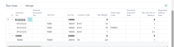 Tour Lines Tour Lines