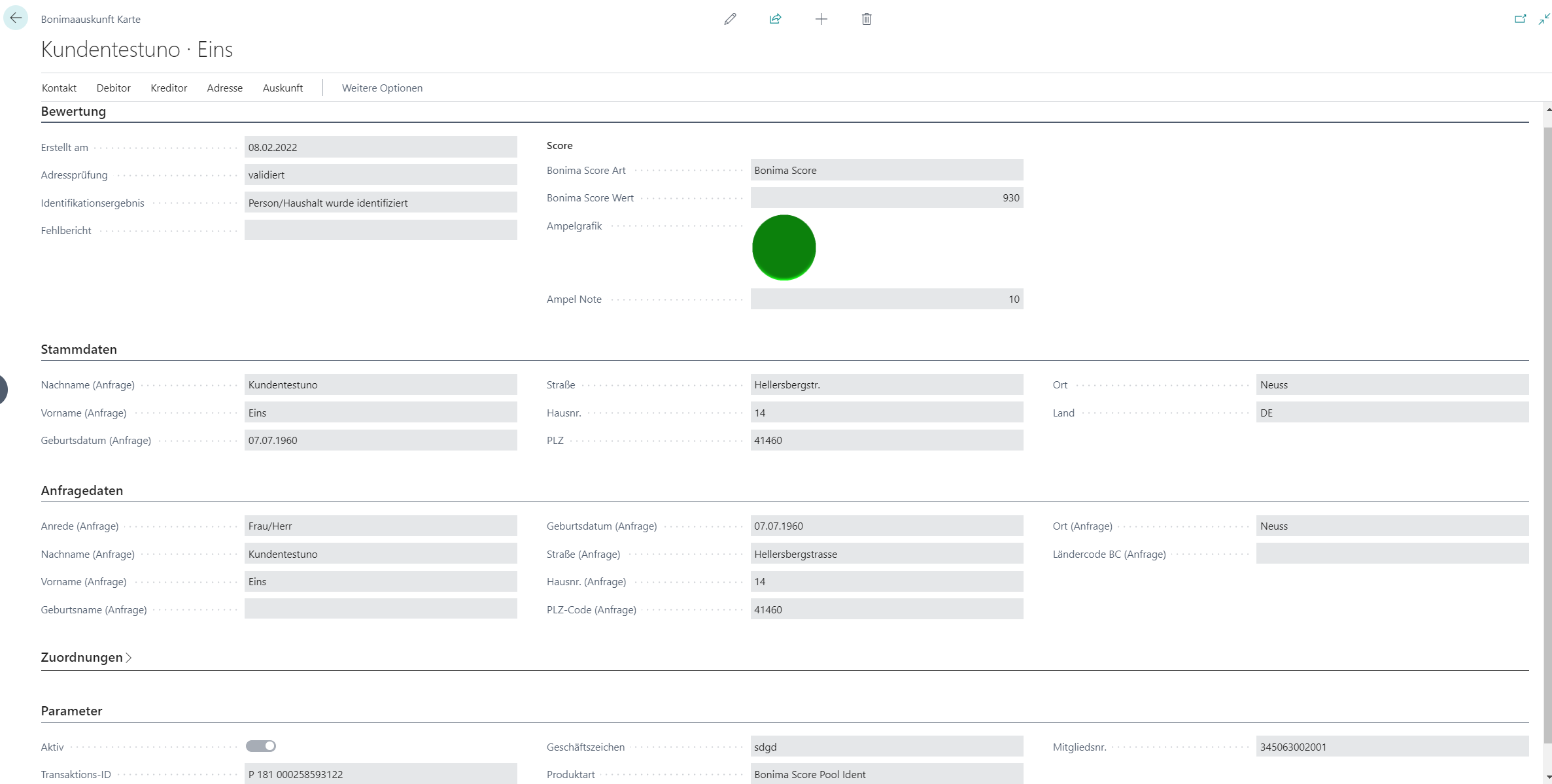 Bonimaauskunft Karte Bonimaauskunft Karte