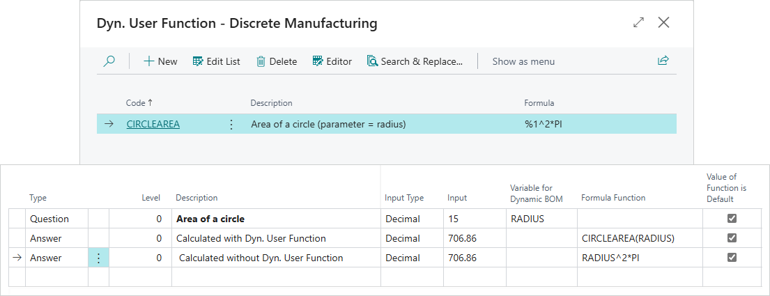 Formula Editor