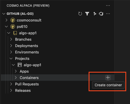 Create Container