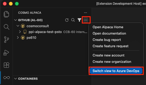 Switch View GitHub