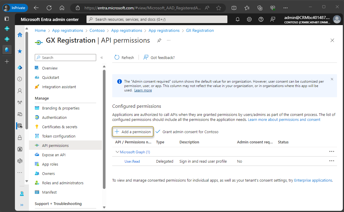 Add an API Permission