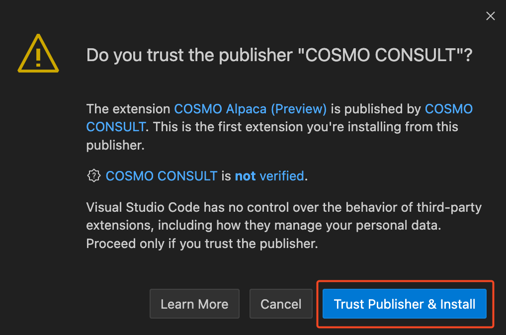 Trust Extension - Step 1