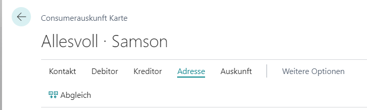 Funktionen für Stammdaten Abgleich