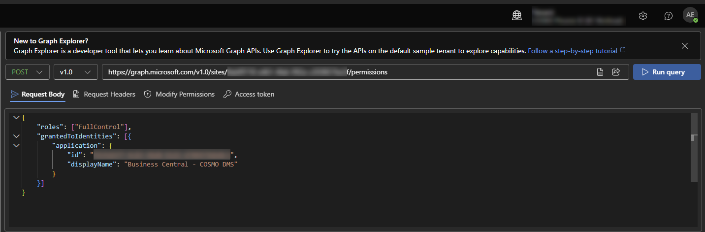 Set Graph Explorer permissions